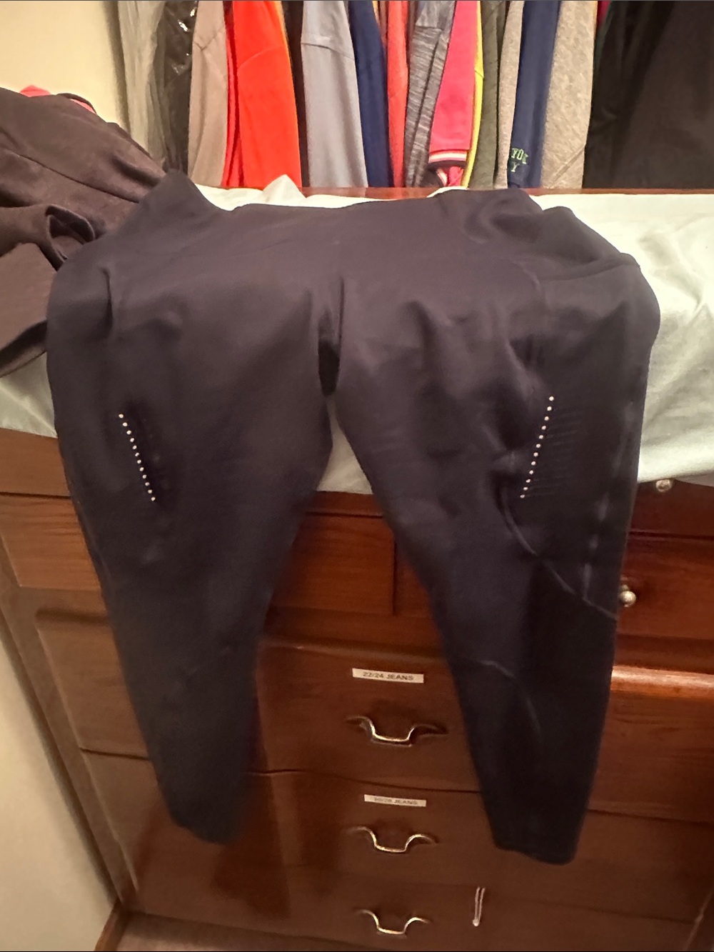 Sweaty Betty Navy Blue Men's Jogger Sweatpants with Studded Pockets